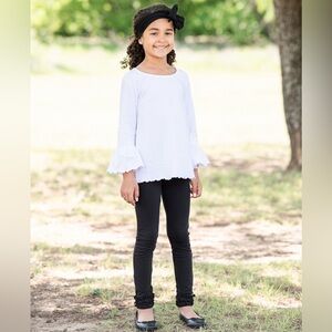 Ruffle Butts| Black Ruffle Legging